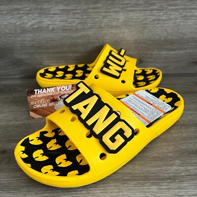 Crocs Classic Wu-Tang Clan Slides Yellow Black Size 9  display picture 2