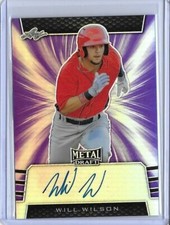 2019 Leaf Metal Draft WILL WILSON Purple Prismatic Auto RC 11/25 Giants