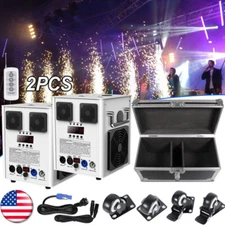 700W Cold Spark Machine Stage Effect DMX Firework DJ Event Party Wedding &Case