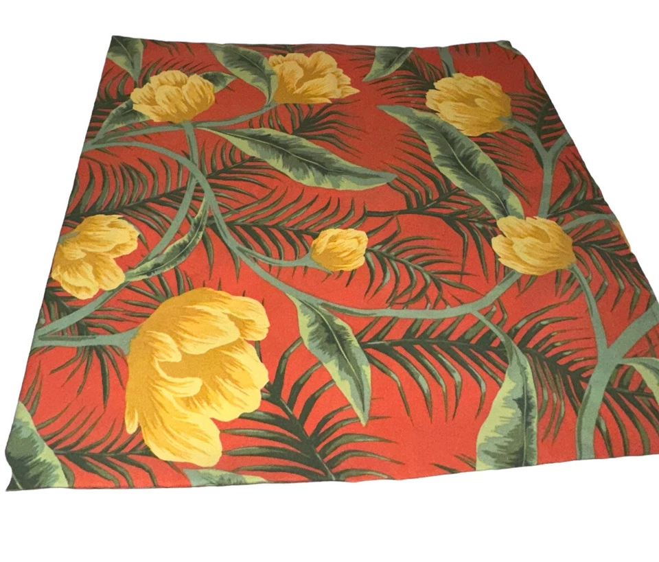 Funda Cojín Ikea SOLBLEKT Colección Limitada Verano Tropical Naranja 26 x 26" Foto 2 de 4