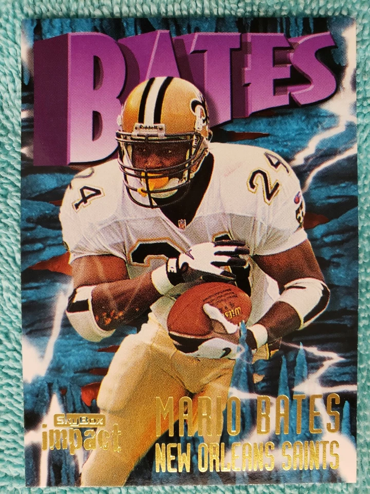 1997 SKYBOX IMPACT MARIO BATES #184 NEW ORLEANS SAINTS  - Image 3 of 4