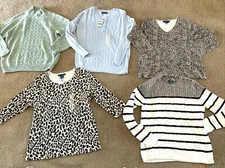 NEW Karen Scott T-shirt & Sweaters Size L Some NWT Various Colors & Styles
