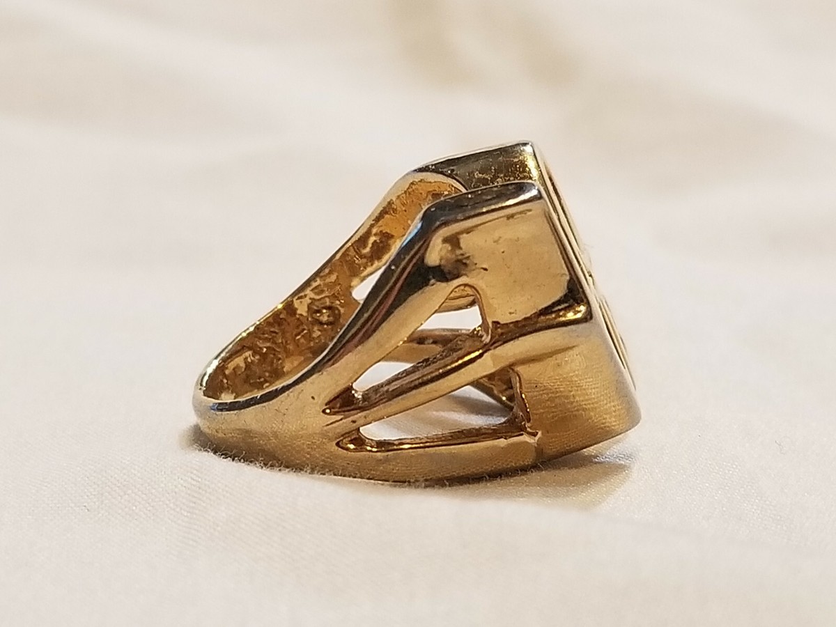 Robert Indiana Vintage Gold Ring LOVE Pop Art Jewelry VERY Robert Indiana Vintage Gold Ring LOVE Pop Art Jewelry VERY