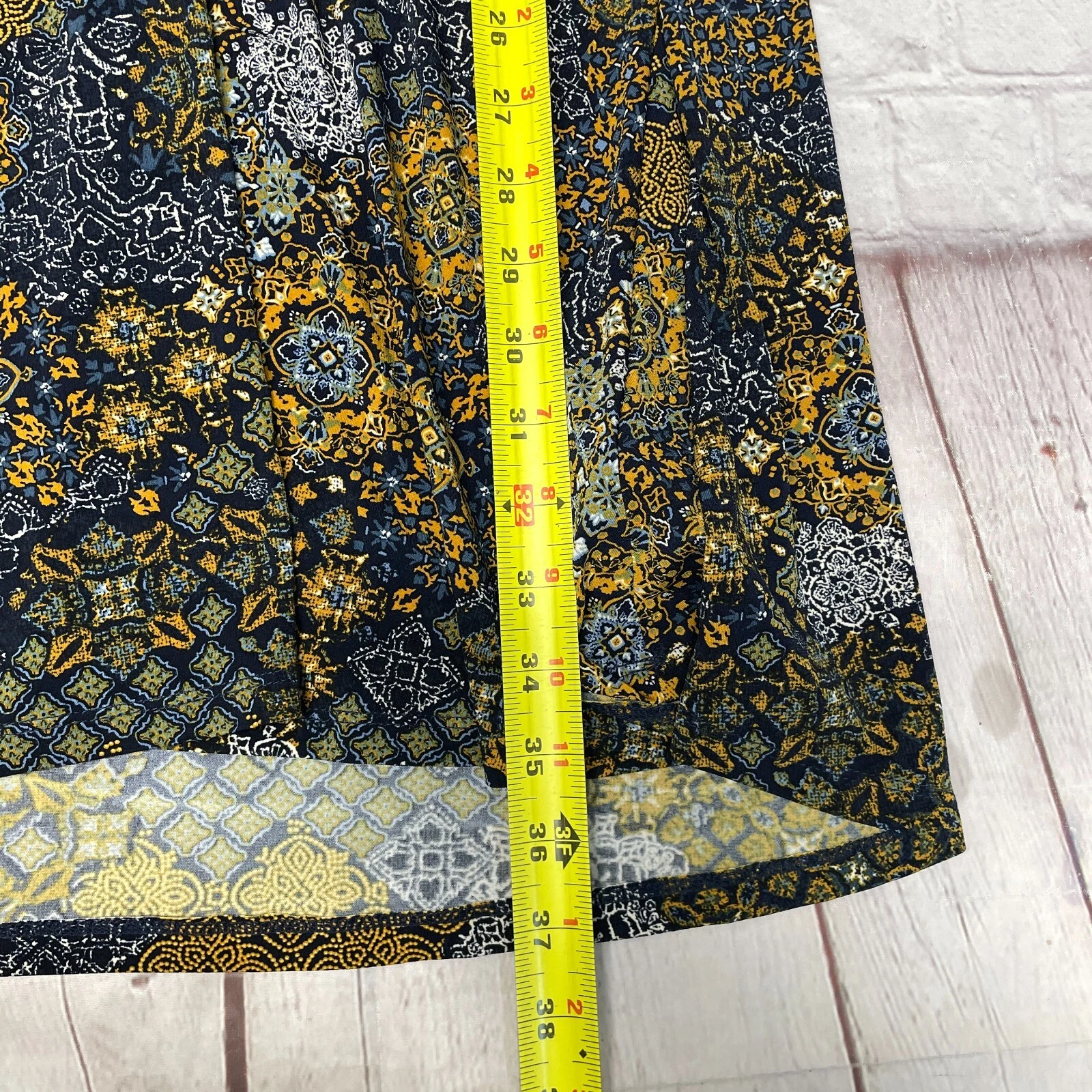 Abito donna MK Michael Kors aderente svasato schiena zip floreale taglia XL X Large M265 19