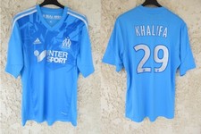 Maillot OLYMPIQUE de MARSEILLE OM 2014 third 26 MAI 1993 ADIDAS KHALIFA shirt L