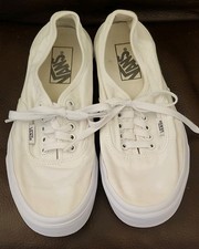 VTN VANS Authentic Off The Wall White Canvas Lace-Up Unisex Casual Sneakers
