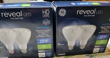 Lot of 2 GE Reveal 90 Watt EQ LED Color-Enhancing Medium Base Dimmable