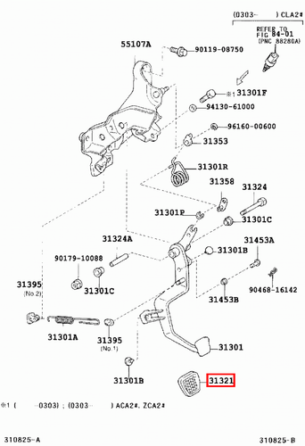 Genuine Hilux KUN35 KUN26 KUN25 KUN16 KUN15 Brake Clutch Pedal Pad Rubber x2 - Picture 17 of 20