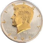 KENNEDY HALF DOLLAR COLLECTION-2003-D DANBURY MINT-LAYERED 24Gold & .999 SILVER