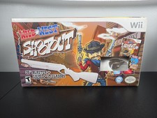 Wild West Shootout Nintendo Wii Game Box Set w/ 20" Blaster Gun Brand New 👀 🔥