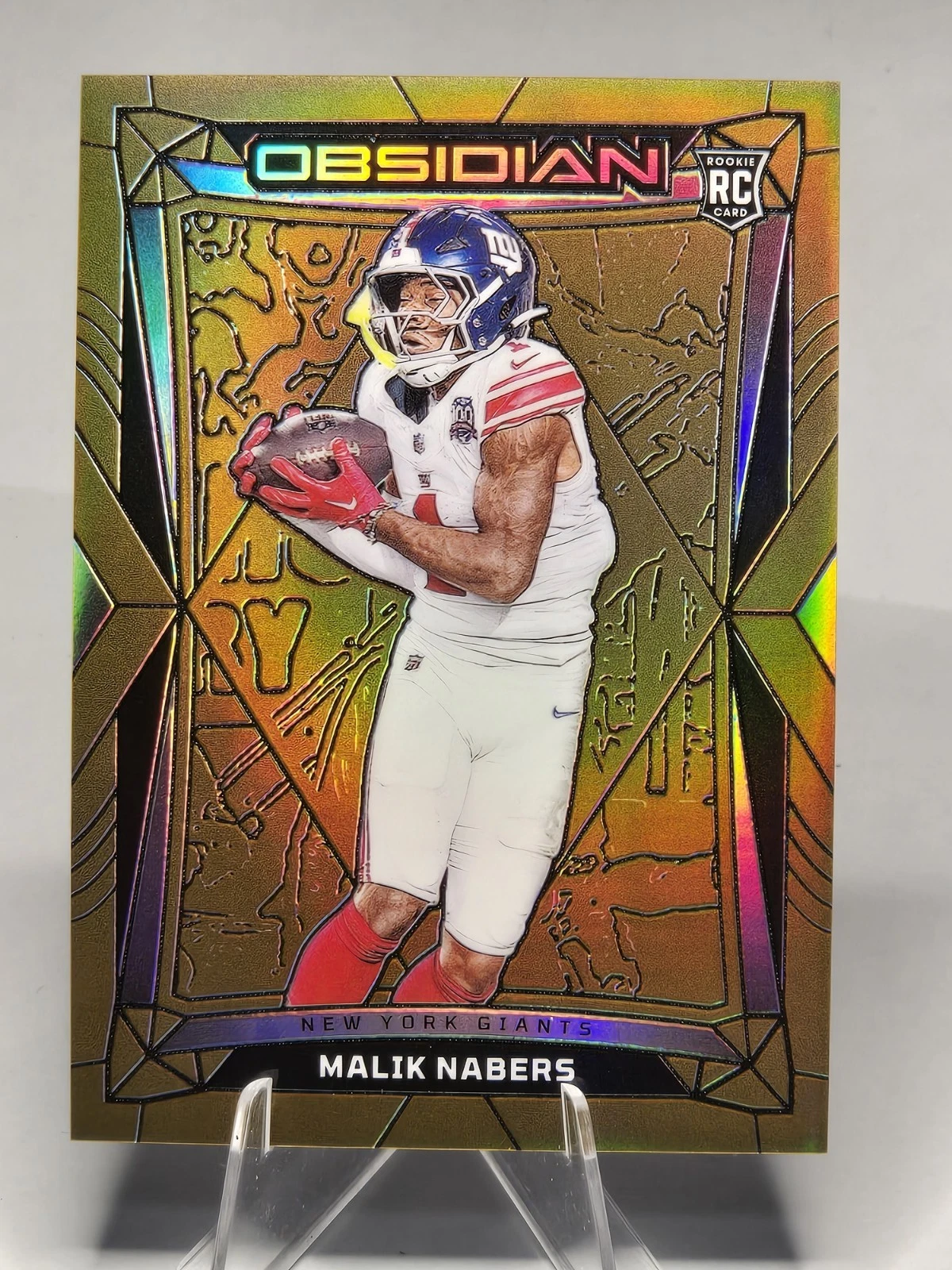 Malik Nabers Panini Obsidian #147 Gold