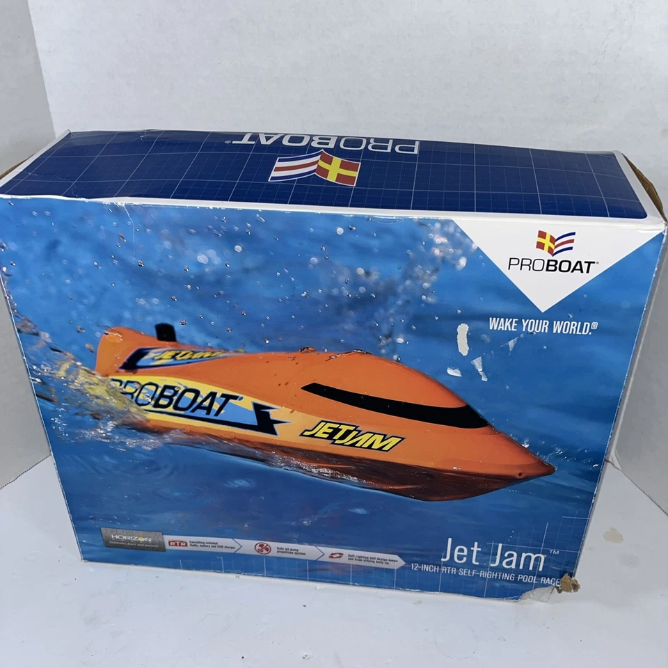Pro Boat Proboat Jet Jam 12 Inch Pool Racer RTR Electric Boat Orange PRB08031T1 - Image 2 of 4