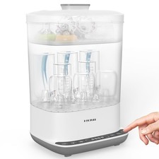 Baby Bottle Sterilizer  Dryer, 10-Bottle Capacity, BPA-Free, 72Hr Storage