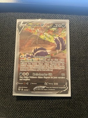 Pokemon Skuntank V Alternative Art | DE 181/195 Silberne Sturmwinde | Near Mint