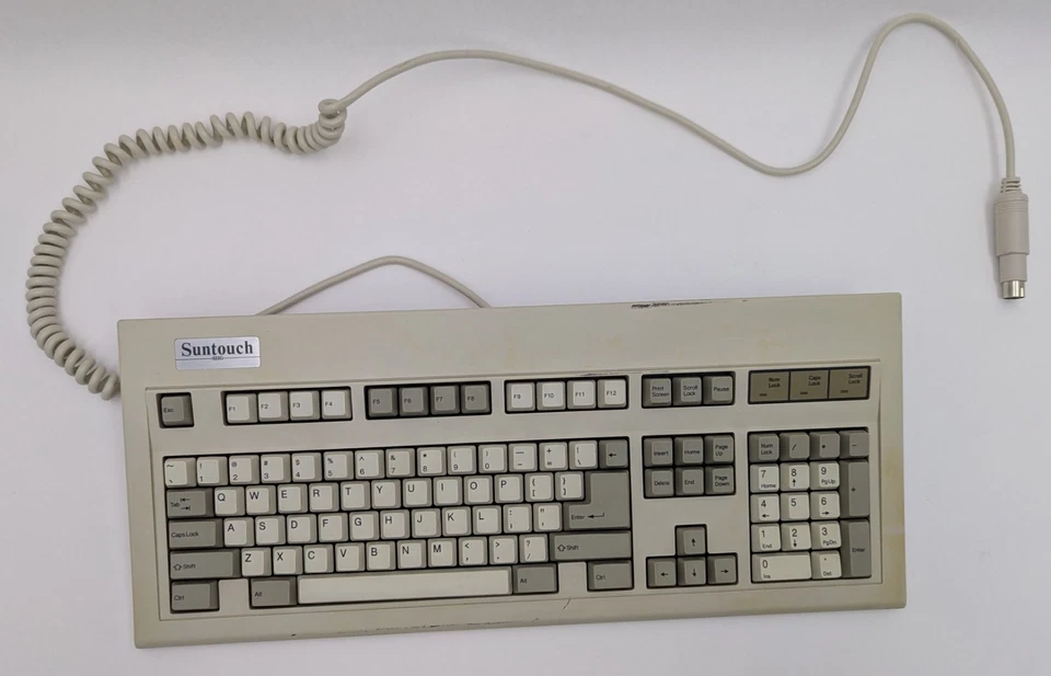 VTG SIIG Suntouch K101 Mechanical Clicky Keyboard DIN PS/2 Alps Switch - Tested - Image 4 of 4