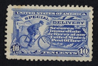 CKStamps: US Special Delivery Stamps Collection Scott#E9 Mint LH OG Gum Disturb