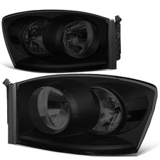 DNA MOTORING HL-OH-RM06-BK-SM-CL1 Black Smoke Lens Factory Style Headlights C...
