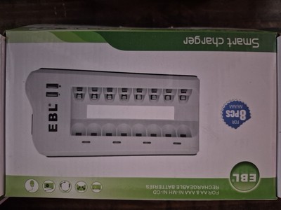 2 EBL SMART CHARGERs FOR AA & AAA Ni-MH Ni-CD RECHARGEABLE 24 AA BATTERIES