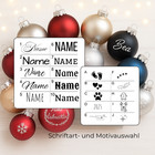 Personalisierte Weihnachtskugel | Gravur | 6 - 8cm | Christbaumschmuck |Geschenk