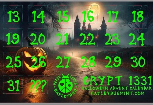 20 Round Crypt 1331 Hayleybug Mint Silver 1/10th oz Halloween Advent Calendar