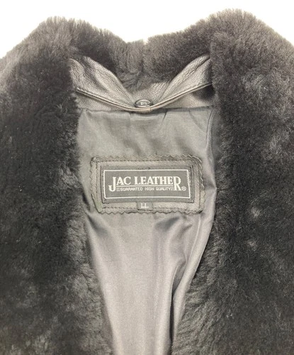JAC LEATHER Ram Leather Jacket Men's Size LL Black image 4