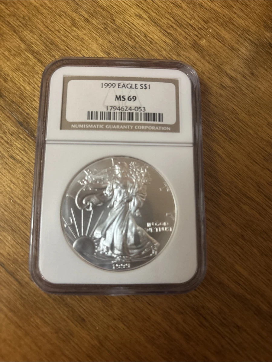 American Eagle MS 69 Graded 1999 Silver Bullion Coins for sale | eBay
