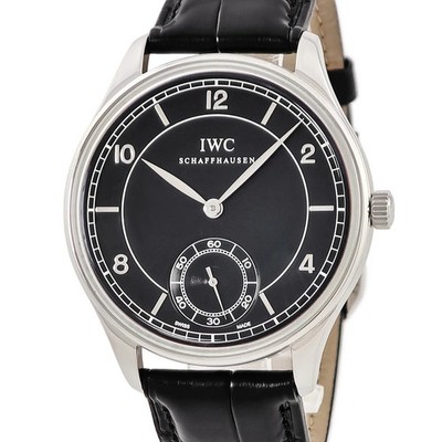 IWC Vintage Portugieser IW544501 Men's Manual Wind 44mm Black Watch #HD506