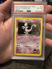 Pokémon TCG 2000 Rockets Mewtwo Gym Challenge Holo Card 14/132 PSA 6