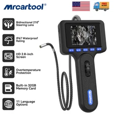 Endoscope Camera Borescope 210°32GB Industrial Borescope Snake Camera Articulati