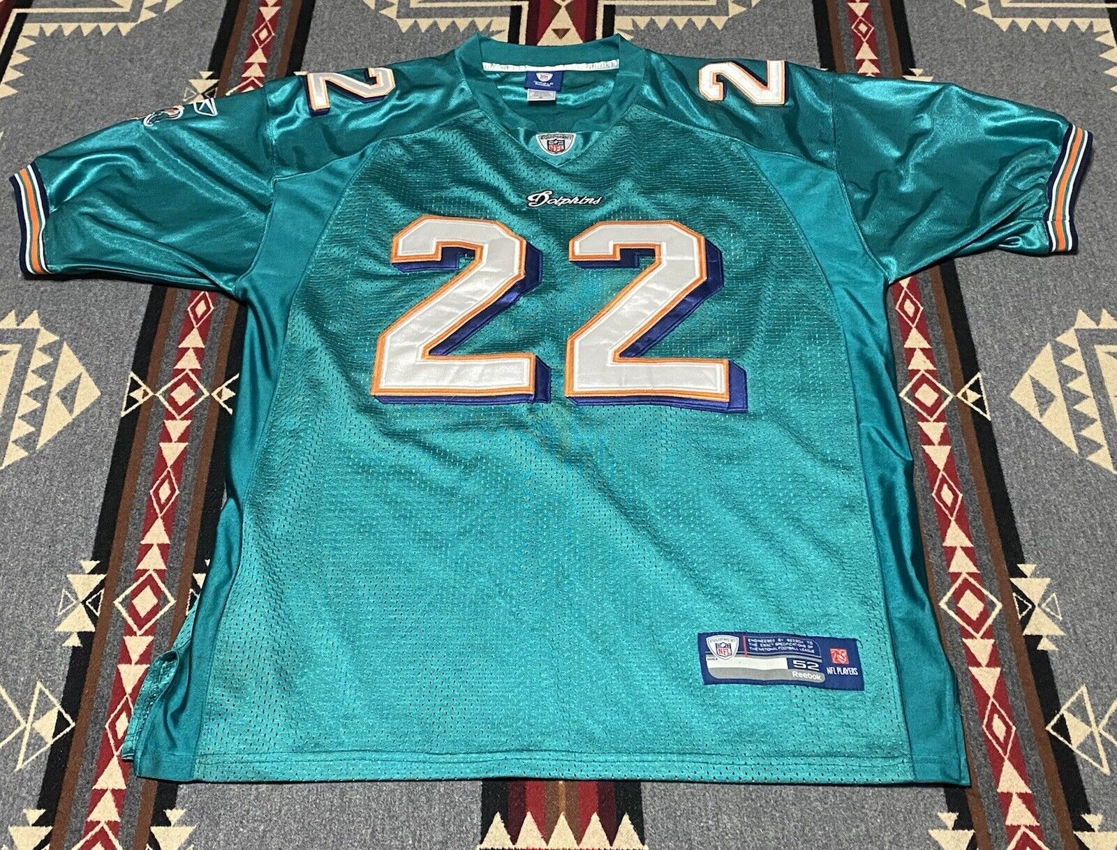 Reebok On NFL Dolphins Reggie Bush #22 Jersey Sz 52 Team | eBay