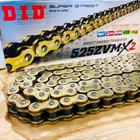 Japan DID Motorcycle Gold X-Ring Chain 525ZVM-X2 G&G 110ZB, 525 ZVM-X2 110 Links