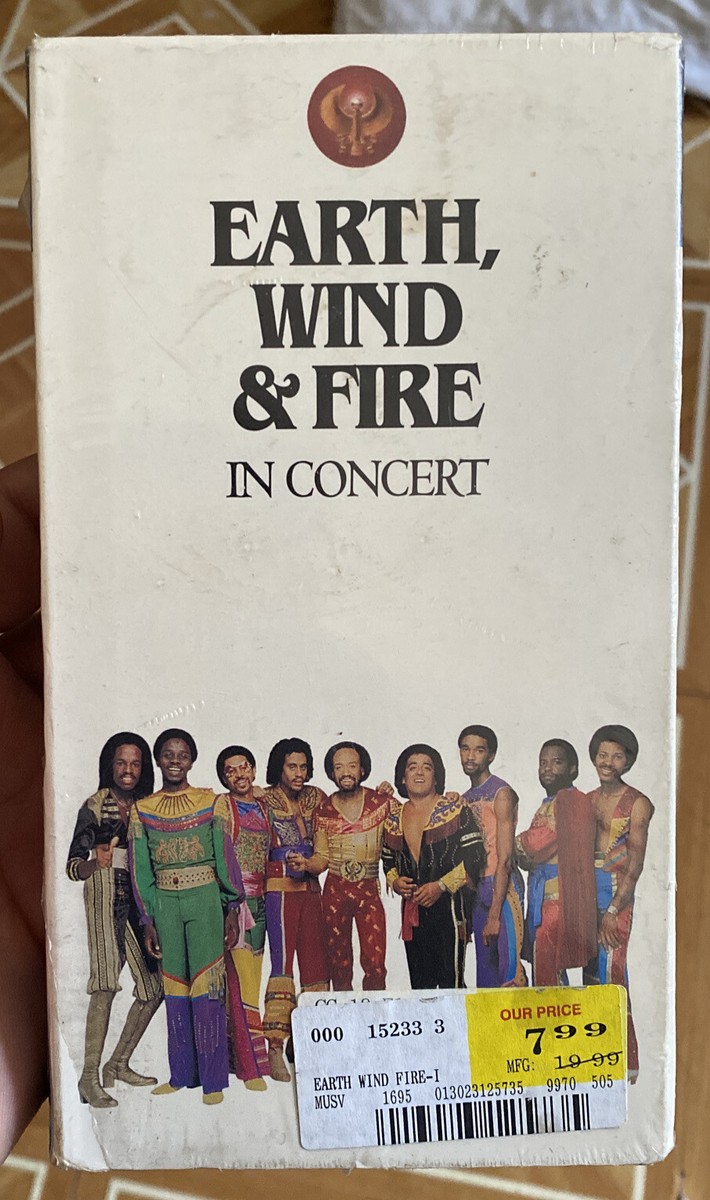 EARTH WIND & FIRE IN CONCERT 1982 New Sealed Htf RARE VHS Vtg