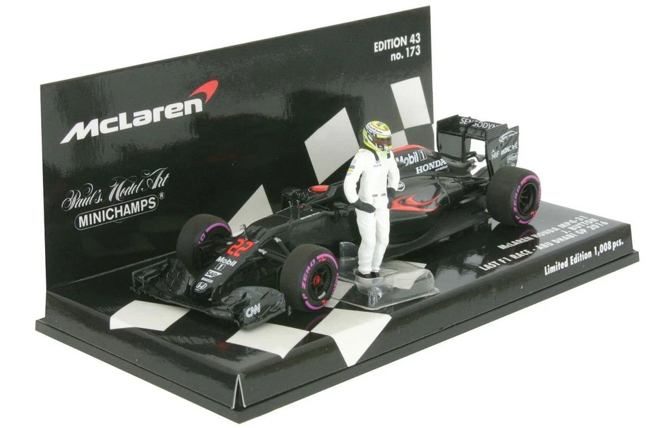 Minichamps McLaren MP4-31 #22 Abu Dhabi GP 2016 - Jenson Button escala 1/43 Foto 2 de 4