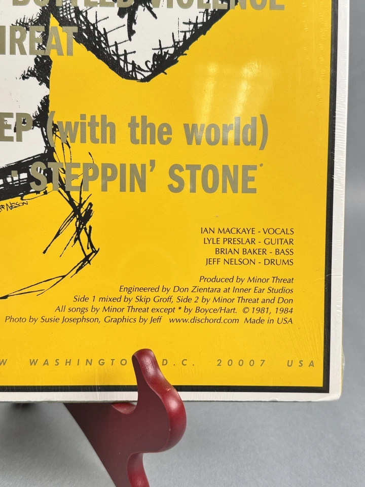 EP - Minor Threat – Minor Threat - RE - SEALED - PUNK - Yellow Cover - Image 4 of 4