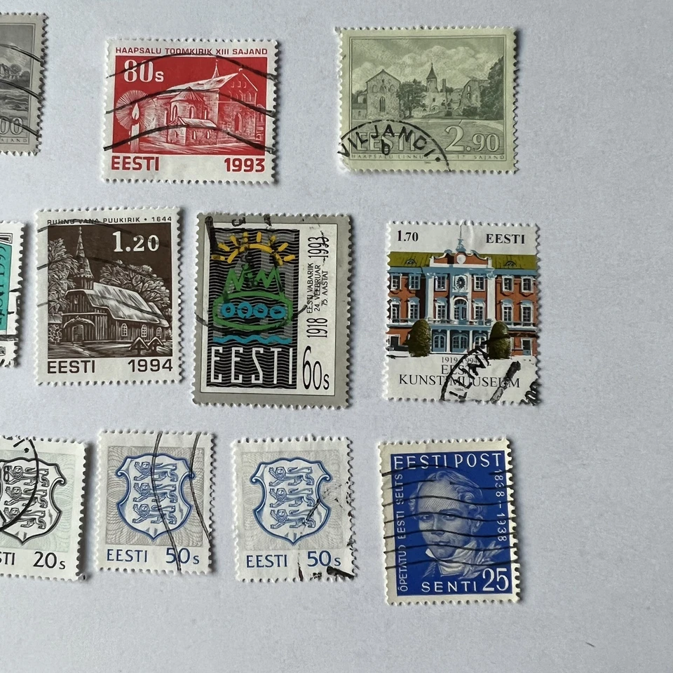 ЛОТ СОВРЕМЕННЫХ МАРОК ЭСТОНИЯ ЩИТЫ, АРХИТЕКТУРА И МНОГОЕ ДРУГОЕ - Изображение 4 из 4