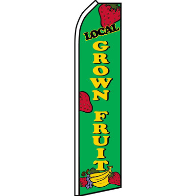 Grown Fruit 2 1/2 ft X 11 1/2 ft Polyester Swooper Flag