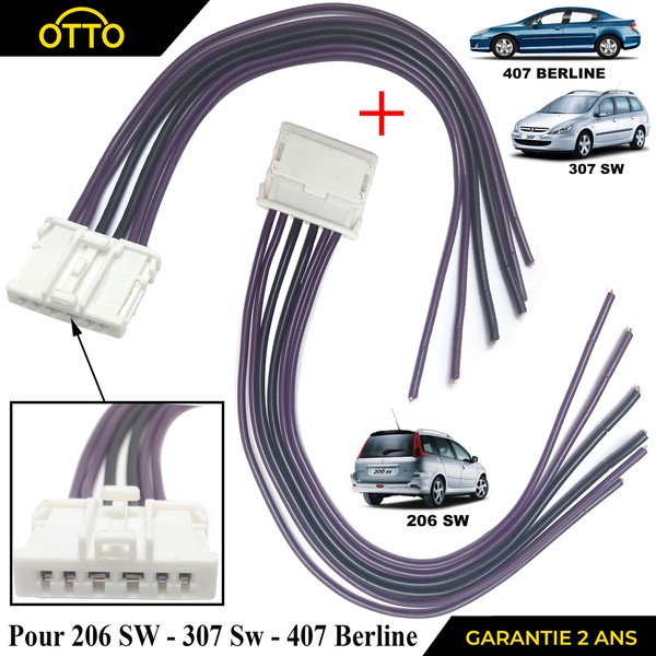 Steckdose Anschlusskabel Lampenfassung RüCklicht FüR 206 307 SW 407 Limousine-image