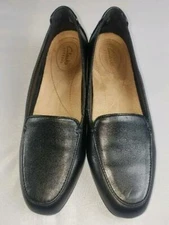 CLARKS WOMENS  KEESHA LUCA LOAFER BLACK NOIR STYLE 26110774 USA SIZE 7.5, EU 38