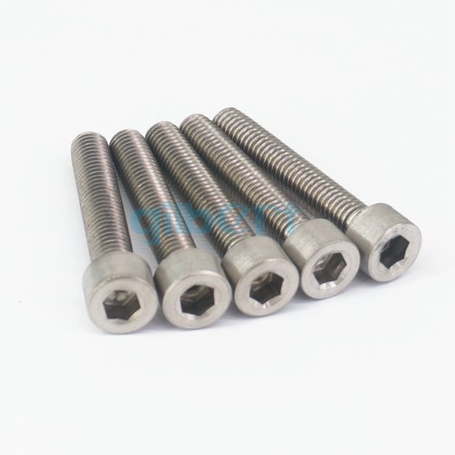 10 pz M8x1,25 10 mm-120 mm GR2 bulloni a vite testa esagonale titanio DIN 912 - Foto 33 di 48