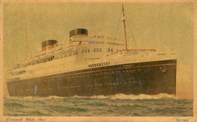 CUNARD WHITE STAR - GEORGIC - POSTKARTE