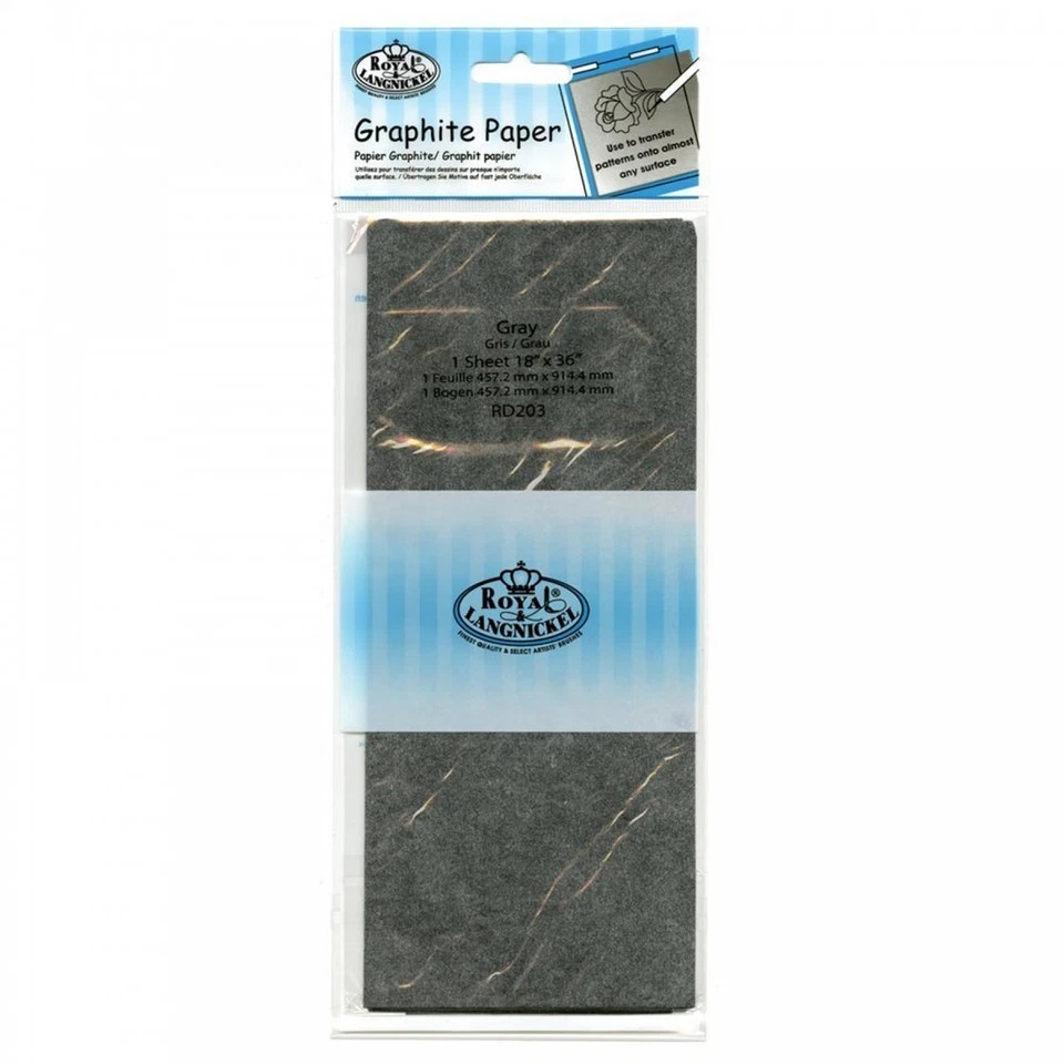 Royal & Langnickel Grey Graphite Transfer Trace Down Drawing Paper 18" x 36"