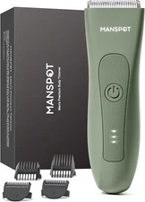 MANSPOT Manscape Pubic Hair Trimmer for Men and Women, Electric Ball Trimmer Pub