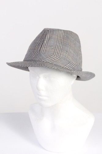 Vintage 1980s Fashion Mens Trilby Hat 