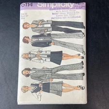Simplicity 6114 Misses Jacket, Top, Skirt & Pants Size 16 Bust 38 UNCUT