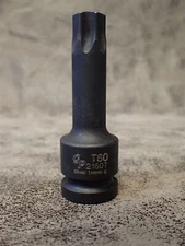 2160T Grey Pneumatic 1/2" Drive x T60 Internal Star Impact Driver, 3" OAL (BN11)