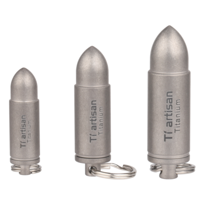 EDC Pure Titanium Pill Holder Waterproof Pill Container Case Organizer  Keychain