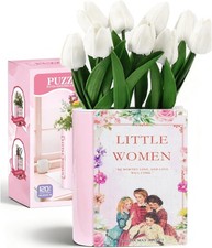 3D Puzzle Vase for Adults Kids, 120 Pcs Puzzle Vase for Flowers (Little Women)