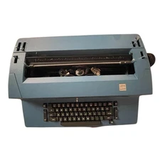 IBM Selectric II Typewriter Blue Vintage Working Office Machine Retro - EUC