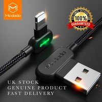 Mcdodo 90° iPhone Cable Fast Charge LED iPad USB Charging Cable