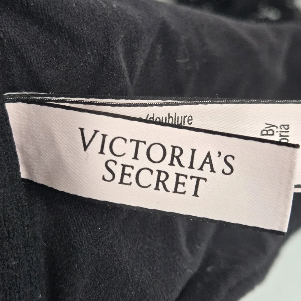 Victoria Secret Women Bra 36C Black Body By Front Close Racerback Perfect Shape - Image 3 of 4